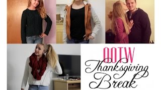 OUTFITS OF THE WEEK  THANKSGIVING BREAK [upl. by Cirenoj]