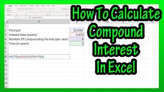 How To Calculate Compound Interest By Hand In Excel Explained [upl. by Elay]