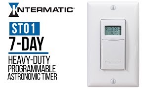 Intermatic ST01 7Day HeavyDuty Programmable Timer Offers Versatility and Convenience [upl. by Sion]