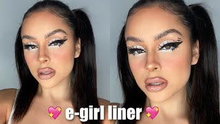 Egirl Puppy Eyeliner Tutorial [upl. by Tannen]