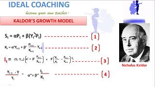 KALDORS GROWTH MODEL HINDI PART F2 [upl. by Notniuq]