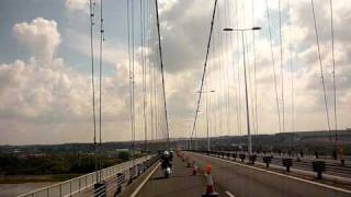 YSA Humber Bridge World Record Scooter Crossing [upl. by Zilvia]