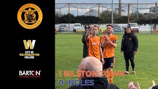 BilstonTownFC 1 0 INGLES [upl. by Cence904]