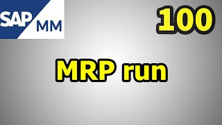 100 SAP MM Free Course MRP run for Internal Production [upl. by Colwin720]