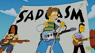 Sadgasm  Referencia a Nirvana  Grunge Los Simpson [upl. by Thornie404]