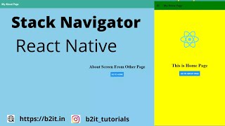 React Native Drawer Navigation with Stack Navigator Example [upl. by Nevi]