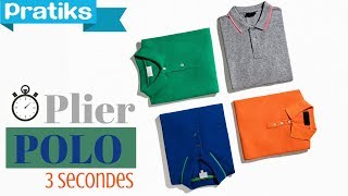 Comment plier un polo en 3 secondes [upl. by Felisha]