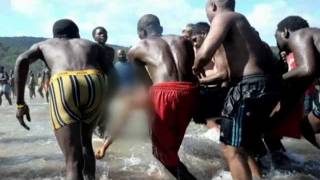 Shark kills man in shallow water in South Africa [upl. by Llieno]