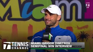 Grigor Dimitrov Advances to 3rd Masters 1000 Final  Miami Semifinal [upl. by Eseerahs22]