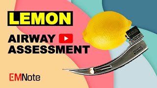 LEMON Mnemonic Difficult Airway [upl. by Marisa]