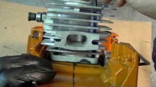 Engine Rebuild On Husqvarna 55 amp 51 Chainsaw Part 23 [upl. by Anilah]