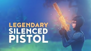 NEW LEGENDARY SILENCED PISTOL Fortnite Battle Royale [upl. by Tnecillim373]