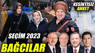 BAĞCILAR Güneşli  Cumhurbaşkanlığı Sayaçlı Seçim Anketi  Sokak Röportajları  Seçim 2023 [upl. by Euqilegna]