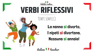 I VERBI RIFLESSIVI tempi semplici  Italian Verbs  Italian for beginners [upl. by Platt970]