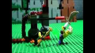 LEGO NINJAGO 2015 PART 2 COLE VS SLEVEN  KAPAU LAVA FALLS FIRST BATTLE ON YOUTUBE [upl. by Anam]