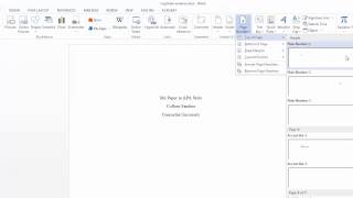 Adding an APA running head and page numbers in Word [upl. by Eaves]