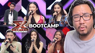 X FACTOR INDONESIA 2021 BOOTCAMP  Joy Marcella Maysha HMM Lusa Cella Kezia Shanty Reaction 3 [upl. by Sinne]