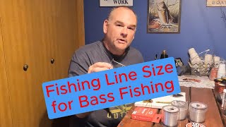 Fishing Line Size for Bass Fishing  Bass Fishing Tips [upl. by Linell]