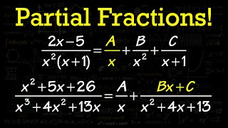 Ultimate Partial Fraction Decomposition Study Guide how setup [upl. by Dulciana]