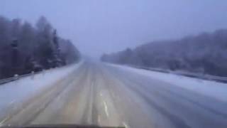 Storm Conor Winter Drive North A9 Road Scotland [upl. by Onra]