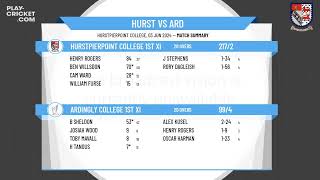 Hurstpierpoint College 1st XI v Ardingly College 1st XI [upl. by Shermy]