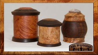 Woodturning  Lidded Boxes [upl. by Heller56]