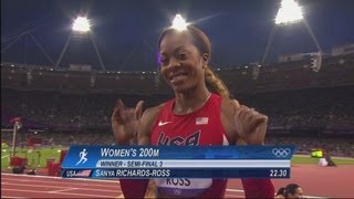 Womens 200m SemiFinal Full Races  London 2012 Olympics [upl. by Hatnamas976]