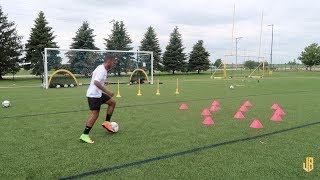 High Intensity Soccer Drills  Training Session With a Subscriber [upl. by Cynthie125]