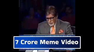 7 Crore Meme Video Download From KBC [upl. by Timotheus]