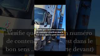 Chargement Du Conteneur Au Port  routier conteneur docker truck dahka qlf marseille mrs [upl. by Attennod]