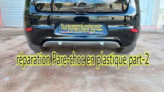 Tutorielréparation Parechoc en plastiqueToutes les étapes part2 [upl. by Airdnax]