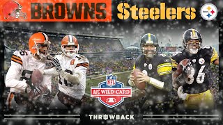 An Iron City Classic Comeback Browns vs Steelers 2002 AFC Wild Card  NFL Vault Highlights [upl. by Eile]