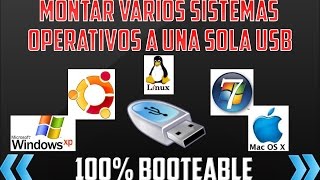 Como Poner varios Sistemas Operativos en una USB Booteable [upl. by Conall]