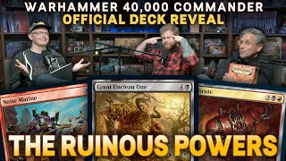 Official Deck Reveal  The Ruinous Powers  Magic x Warhammer 40000 [upl. by Esimaj]