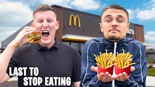 Last to STOP Eating Wins £1000  Challenge vs PaulBoy GOLF EDITION [upl. by Calypso307]