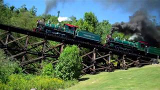 Tweetsie Railroad Railfan Weekend 2011 DoubleHeader [upl. by Ynnahc]