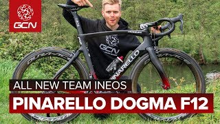 New Pinarello Dogma F12  Team Ineos 2019 Race Bike First Look [upl. by Cassidy]