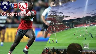 Gloucester WIN in 85 point THRILLER on DERBY DAY  Bristol bears 4144 Gloucester [upl. by Oznohpla]