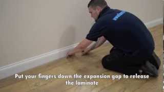 How to lift up laminate flooring [upl. by Enalb]