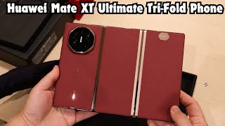 Huawei Mate XT Ultimate TriFold Phone  UNBOXING amp Handson FULL REVIEW [upl. by Ecyor]