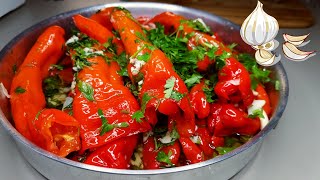 МАРИНОВАННЫЙ ПЕРЕЦ С ЧЕСНОКОМОЧЕНЬ ВКУСНЫЙ И БЫСТРЫЙ РЕЦЕПТМОЖНО НА ЗИМУСъедается Мгновенно [upl. by Hepsoj610]