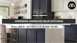 Howdens Blue Kitchens  Handless In Frame Dusk Blue Kitchens amp Navy Blue Kitchens [upl. by Riada]