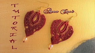 Tutorial macramè orecchini quotIrisquot Tutorial macramè earrings quotIrisquot Diy tutorial [upl. by Atiuqer37]