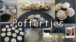 Poffertjes holländische Spezialität in der Pfanne gebacken [upl. by Carri]