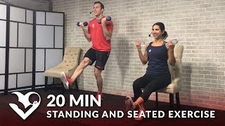 20 Min Exercise for Seniors Older People Elderly  Seated Chair Exercises Senior Workout Routines [upl. by Anegal909]