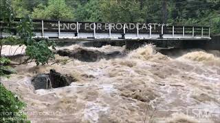 101118 Chimney Rock NC Flooding on the Broad River from Hurricane Michael [upl. by Strephonn]