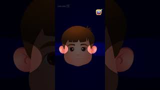 Head Shoulders Knees and Toes shorts chuchutv nurseryrhymes KidsSongs kidslearning kids [upl. by Annyl]