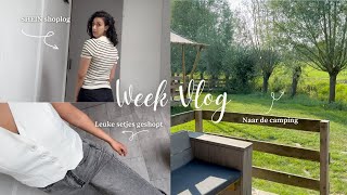 SHEIN shoplog  een weekendje Friesland op de camping  WEEKVLOG [upl. by Akinod250]