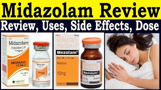 midazolam injection uses hindi  Dormicum midazolam 75 mg  uses Side Effecs Dose How to use [upl. by Berthoud]