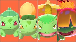 FULL BULBASAUR EVOLUTION TEAM Shiny Bulbasaur Ivysaur Venusaur Venusaur Gigantamax [upl. by Edris]